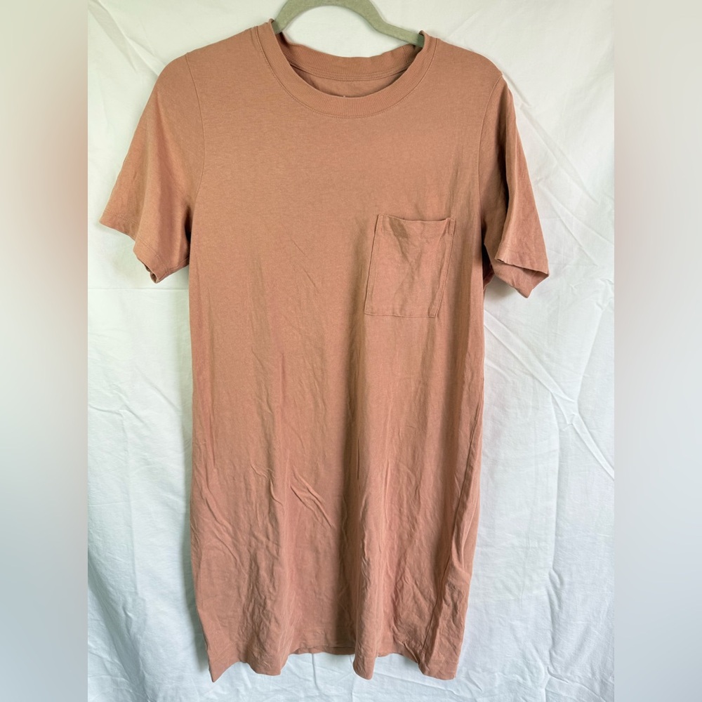 Everlane Cotton T Shirt Dress Pocket Tee Dress Minimalist Womens Medium